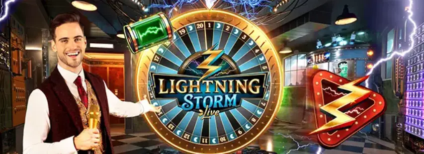 에볼루션 라이트닝 스톰 라이브 휠 게임 화면